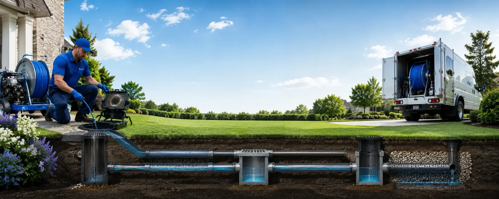Outdoor drain cleaning information for Simonton, TX